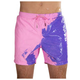 Summer men's swimming shorts Temperature-Sensitive Color-Changing Beach Pants Swim Trunks Shorts color changing swimwear