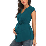 Elegant Maternity Tank Top w/ Bow, perfect for summer! Cotton Blend.