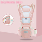 Take Baby Along with this Hipseat Ergonomic Cotton Blend Carrier. Front Facing Kangaroo or Baby Wrap Sling.