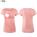 Nursing Top Casual Short Sleeve Pregnancy Breastfeeding Shirt/Top/Tee. Unique Access.