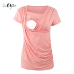 Nursing Top Casual Short Sleeve Pregnancy Breastfeeding Shirt/Top/Tee. Unique Access.