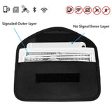 3 Size Signal Blocking Faraday Bag,Anti-Radiation,Anti-Hacking,Tracking, Spying for Cell Phones,GPS, RFID,Car Key FOB,EMF case